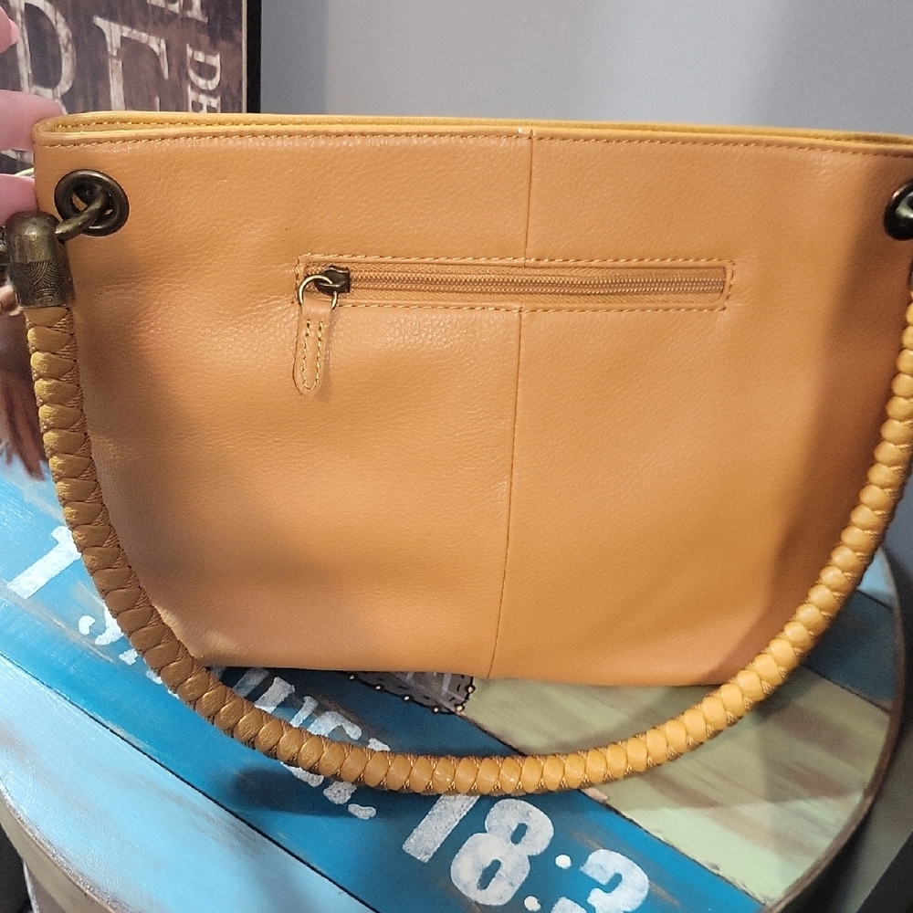 The Sak Tan Braided Leather Shoulder Bag - Picture 5 of 6